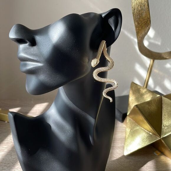 Snake drop earrings N76 - Picture 4 of 4